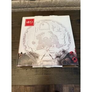 Celebrations by Mikasa Crystal Nativity Plaque – Rejoice - 15.5” Diameter